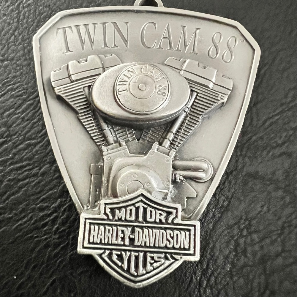 Harley Davidson Twin Cam 88 2001 Seasons Greetings Ornament 3" Biker Y2K